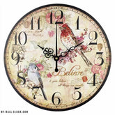 Vintage Clock Songbirds My Wall Clock
